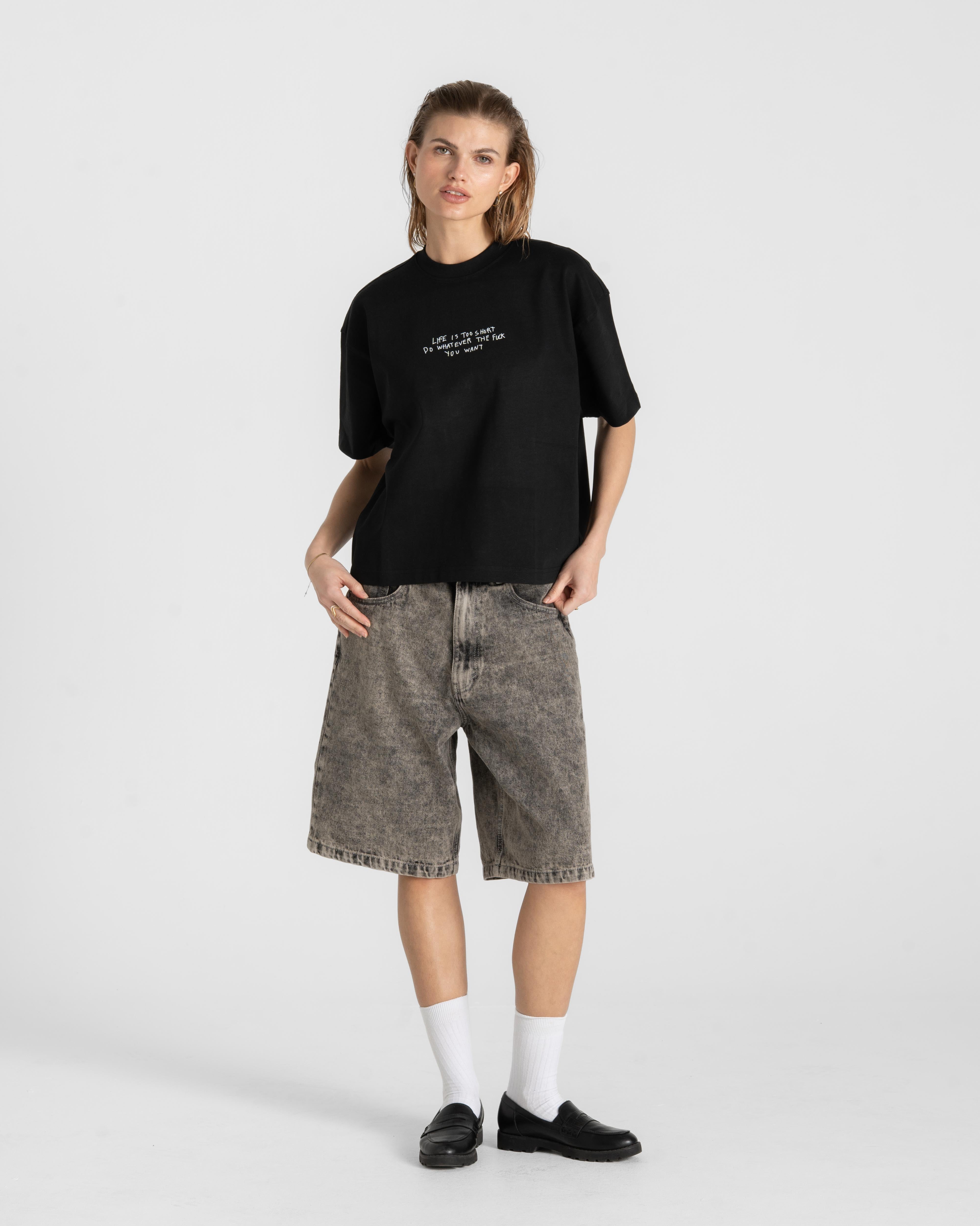 Jorts Washed Grey